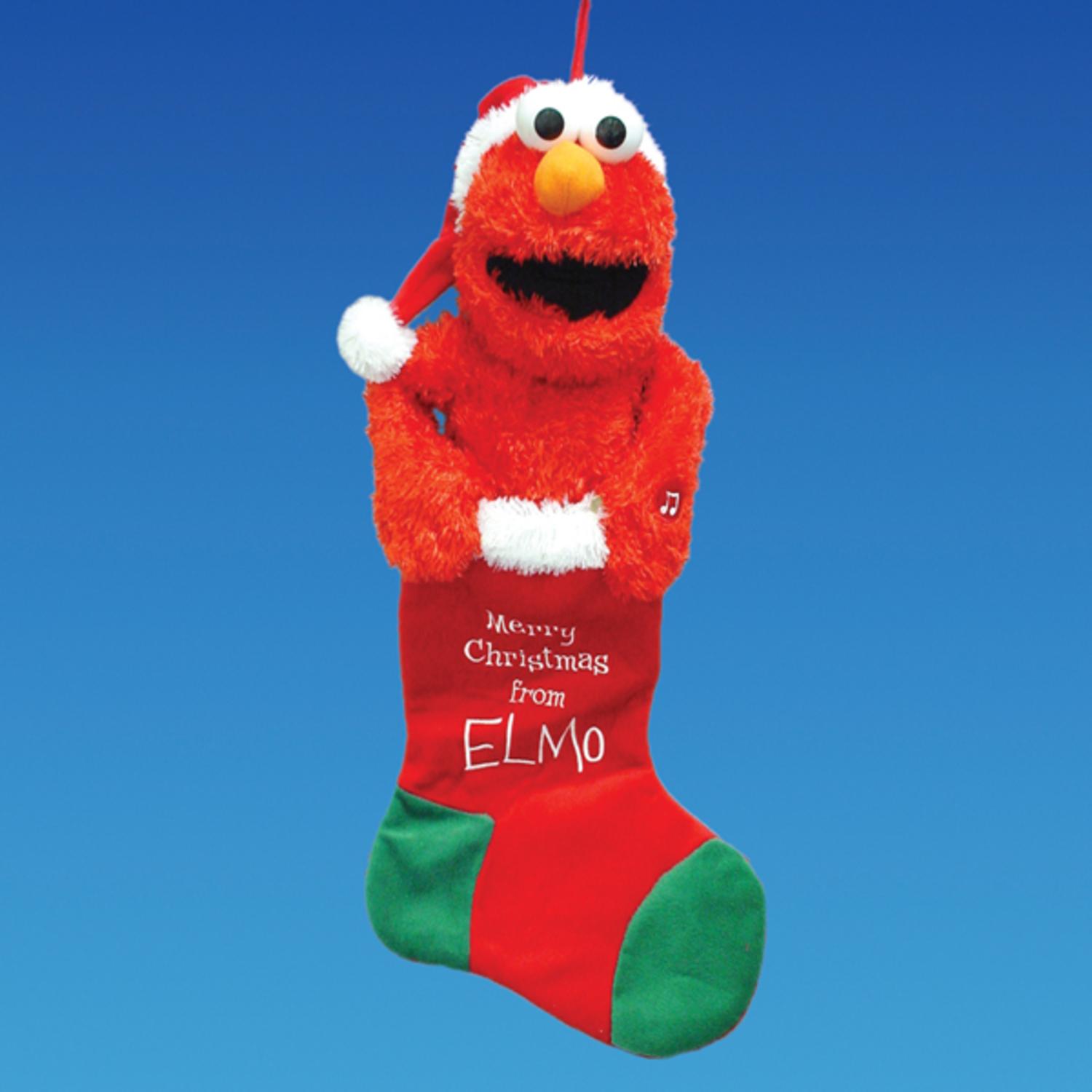 Pack of 3 Sesame Street Animated and Musical Plush Elmo Christmas