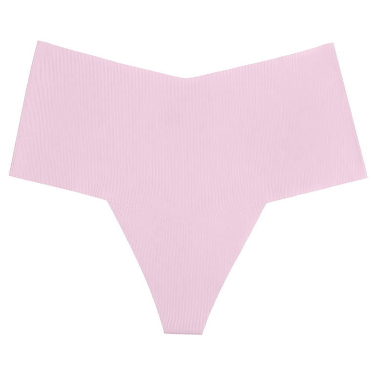 B91xZ Women's Seamless Hipster Underwear High Waist Stretch Briefs Soft  Underpants Ladies Full Coverage Panties,M Pink 