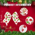 thumbnail image 2 of Dalrosia 12PCS Christmas Bows Decoration 6.3 Inch Large Christmas Wreath Bows Red Green Xmas Tree Bows Christmas Glitter Dot Bows Ribbons Ornaments for Garland Wedding Home Holiday Party, 2 of 6