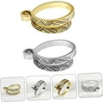 thumbnail image 3 of 10 Pcs Open Crochet Ring Rings Crochet Hook Quilting Tools Knitting Accessories Bohemia Tension Ring, 3 of 5