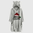 thumbnail image 1 of Qertyioot Chandail en Molleton Imprimé Noël pour Femmes, Manches Longues Col Rond Décontracté Mode Pull, 1 of 6