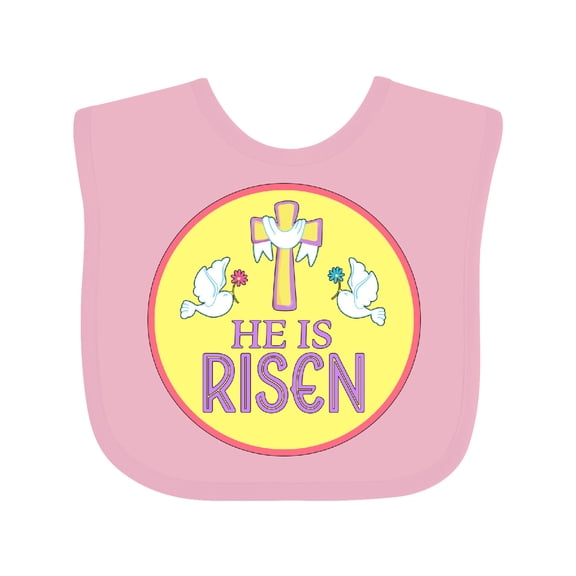 Inktastic He is Risen for Easter Boys or Girls Baby Bib