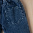 thumbnail image 6 of Dooleck Toddler Baby Girl Clothes Ribbed Shirt Tops Ripped Jeans Denim Pants Outfit, 6 of 8
