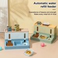 thumbnail image 2 of Pet Cat Dog Automatic Feeder 3-in-1 Dog Cat Feeding Food Bowl Double Bowl Drinking Water Raised Stand Dish Bowls Pet Supplies ShopWise Round, 2 of 9