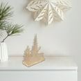 thumbnail image 2 of Gold Metal Winter Village Candle Holder, 2 of 3