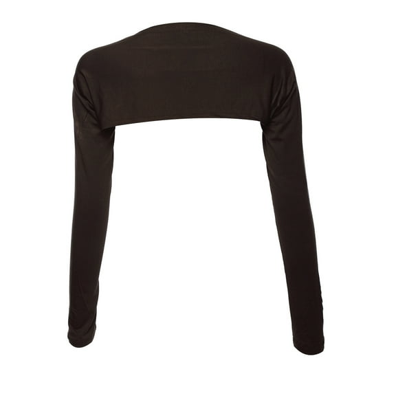 Womens Long Shoulder Sleeves Shawl Arm Cover Shrug Crop Top