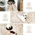thumbnail image 3 of Hasoo Washable Area Rug for Living Room Non Slip Distressed Oriental Rug for Bedroom Kitchen, Light Brown 3' x 5', 3 of 6