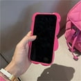 thumbnail image 5 of Compatible with iPhone 12 Clear 3D Cartoon Cute Bear Fashion Design for Women Teen Girls Camera Protect Lovely Animal Shockproof Protective Phone Case-Peach, 5 of 8