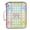 Cute Bows and Plaid, variant on Haosy Accordion File Organizer Zipper Binder 500 Sheet 6-Tab Expanding File Folder Multi-Pocket 1.2 Inch 3 Ring Neon Ripples