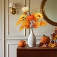 thumbnail image 4 of TINGXIN Fall Floral Stems, Fall Artificial Flowers with Pumpkins, Wire-Reinforced Bendable Stems, for Vases/Wreaths/Centerpieces, Thanksgiving, Halloween, (Style B), 4 of 5