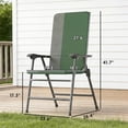 thumbnail image 6 of Folding Lawn Chairs Set of 2 – Padded Outdoor Patio Chairs with High Back and Armrests, Portable Camping Chairs for Beach Park Picnic, Supports 264 lbs, 6 of 7