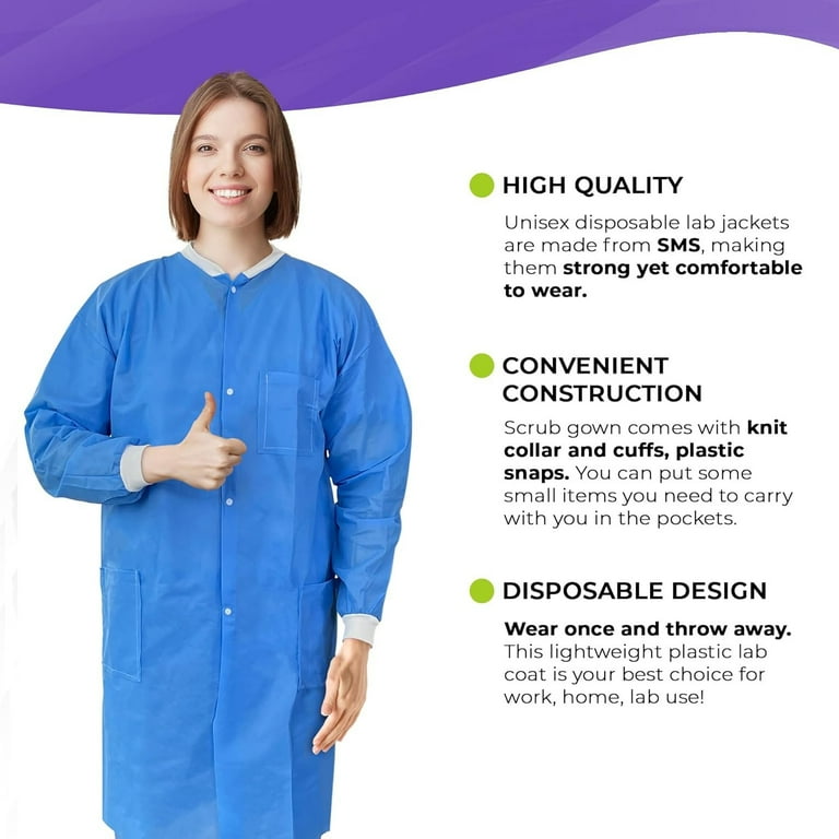 Disposable lab coats walmart new arrivals