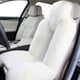 thumbnail image 3 of Funda de asiento de felpa, funda de asiento delantero, funda de asiento de automóvil, funda de cojines de asiento Blanco, 3 of 5