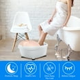 Foot Spa Bath Massager with Bubble Vibration Red Light Rollers Handheld