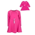 thumbnail image 3 of Leveret Girl Bow Tie Dress Pink 8 Year, 3 of 3