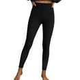 thumbnail image 3 of Women's Soft High Waisted Yoga Pants Full-Length Leggings Tummy Control Workout Leggings Sweatpants Athletic Lounge Yoga Pants (Black, M), 3 of 6
