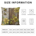 thumbnail image 5 of Qinduosi Spring Home Sweet Home Bee Sunflower Throw Pillow Covers, Inch Summer Stripes Polka Dots Cushion Case for Sofa Couch Set of White, 5 of 5