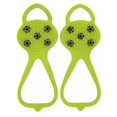 thumbnail image 1 of Rare Pearl Outdoor Sports 8 en forma de calabaza en forma de chanclos antideslizantes chanclos antideslizantes garras de nieve tacos individuales de 5 dientes (tamaño M verde) esquí esquí Gafas de esquí, 1 of 5