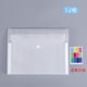 thumbnail image 1 of Nvzi Paquete de 5 carpetas de plástico transparentes para documentos con 12 bolsillos, sobres para archivos con bolsillo para etiquetas y botón a presión, tamaño carta/A4, color blanco, 1 of 3