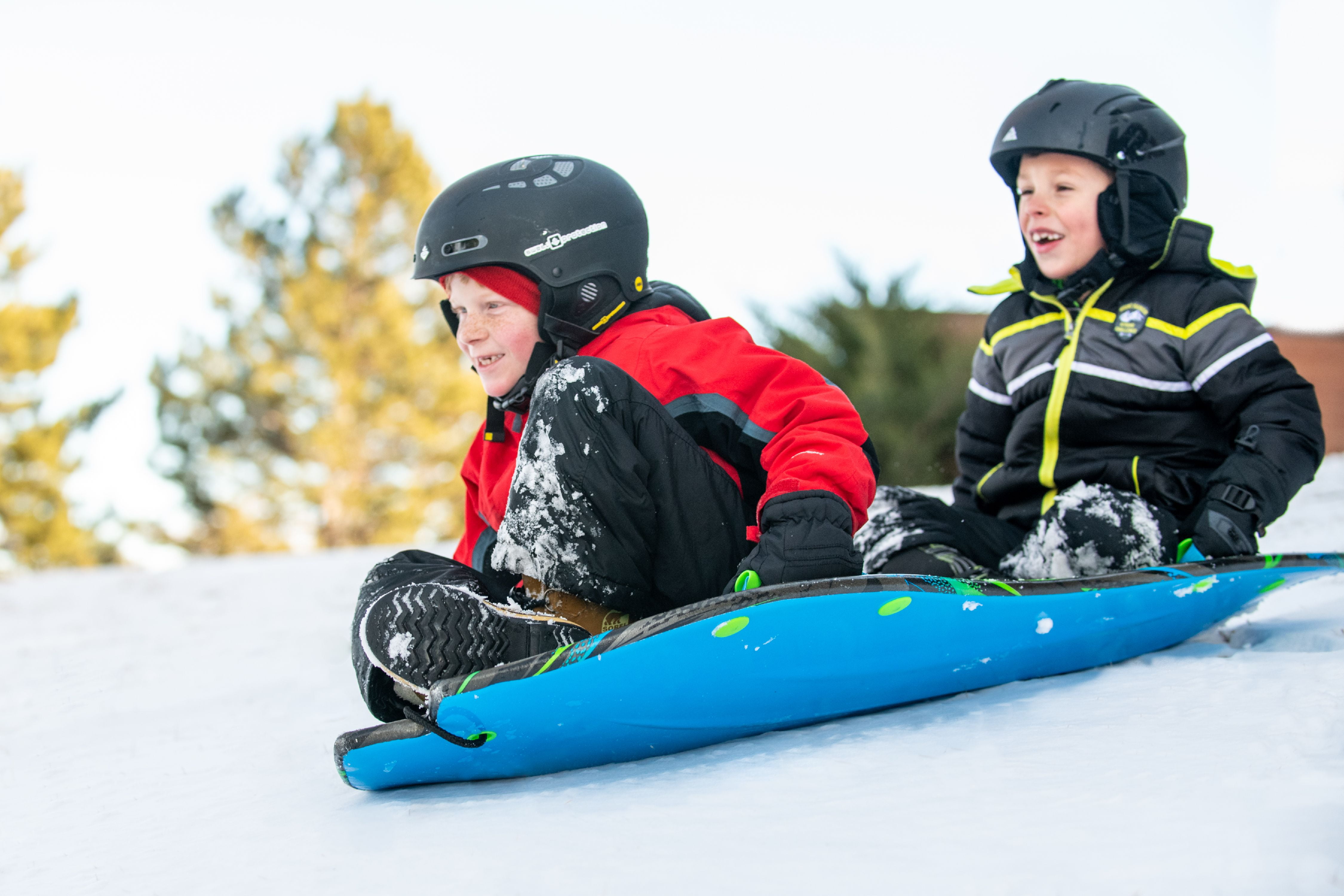 Snow Daze 2 Person Molded Sled with Handles