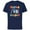 Navy, variant on Marvel Studios WandaVision Logo TV Sitcom Style Disney+ - Short Sleeve Cotton T-Shirt for Adults - Customized-Natural