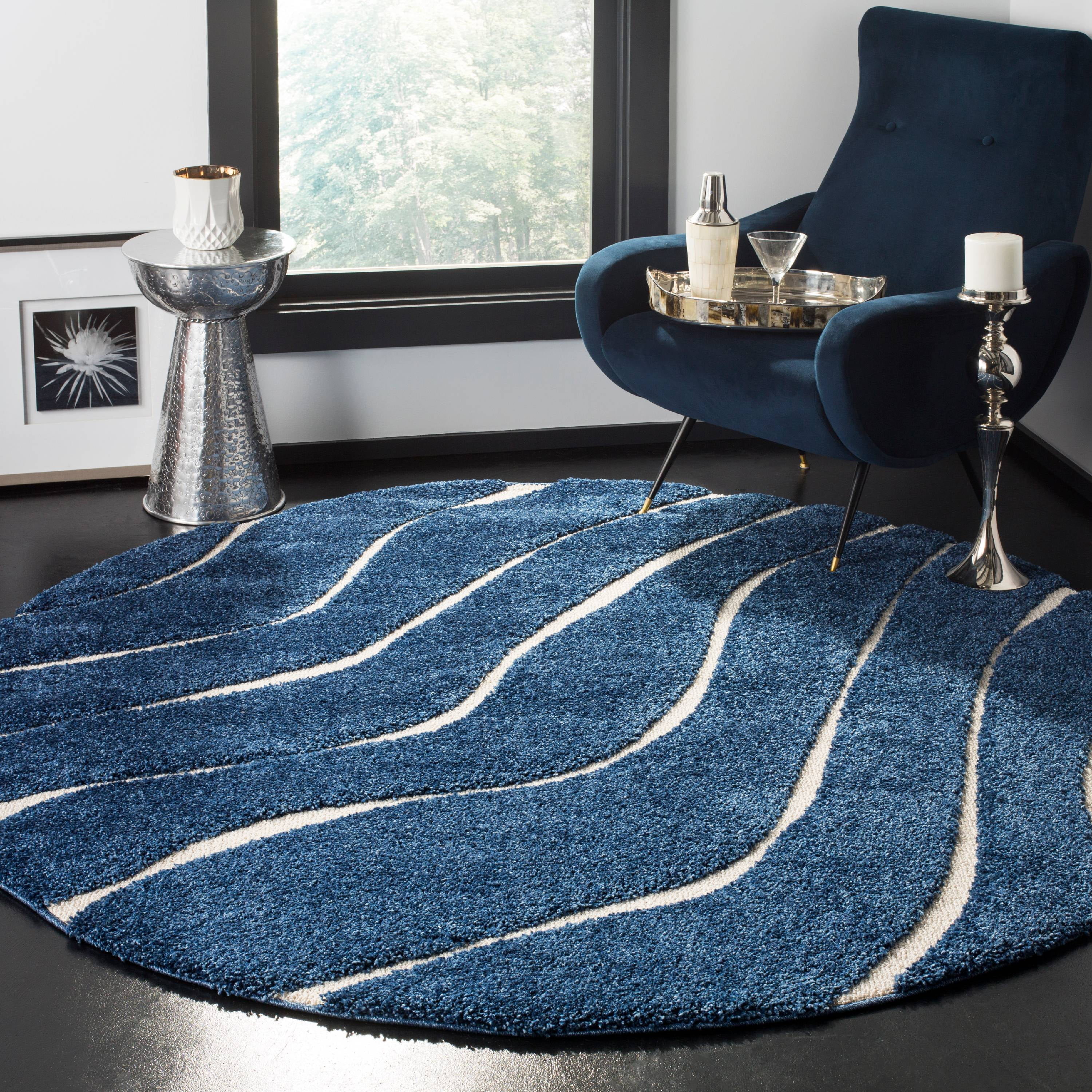 Safavieh Florida Tabitha Geometric Waves Shag Area Rug or Runner