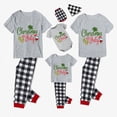 thumbnail image 3 of Pijamas familiares navideños a juego con eslogan Christams In July, conjuntos de pijamas grises, 3 of 4
