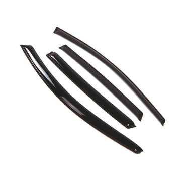 Tuningpros WD2-230 Outside Mount Window Visor Deflector Rain Guard Dark Smoke 4 Pcs Set For 2007-2011 Honda CR-V