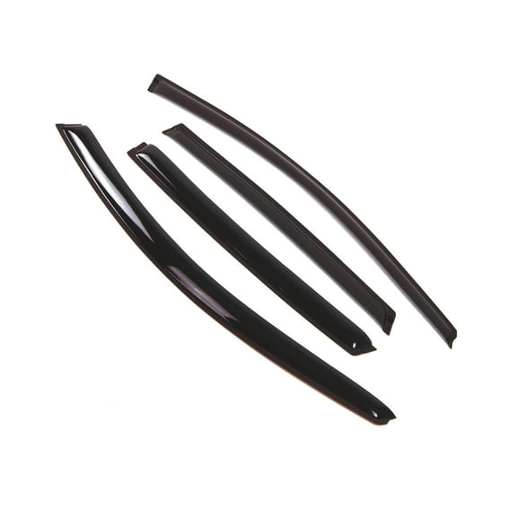 TuningPros Outside Mount Window Visor Deflector Smoke Tinted 4 Pcs Set For 2007-2011 Honda CR-V