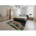 thumbnail image 5 of Ahgly Company Machine Washable Indoor Square Transitional Fall Forest Green Area Rugs, 8' Square, 5 of 7