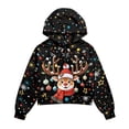 thumbnail image 5 of Xixirimido Christmas Reindeer Stars Dots Pattern Kids Hoodies for Girls Half Zip Hoodie Sweatshirt 3D Graphic Long Sleeve Pullover Crop Tops with Pocket for Fall Winter Size 13-14, 5 of 7