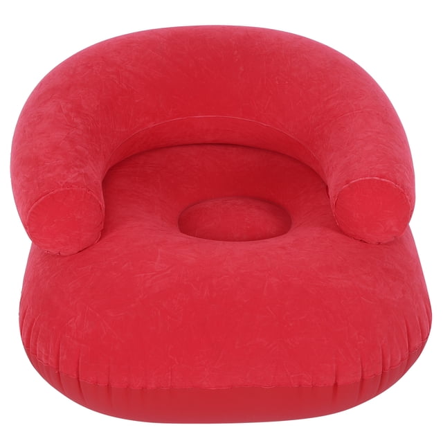 Peahefy Inflatable Flocking Sofa Chair with Armrest for Living Room Bedroom Outdoor Furniture Supplies,Inflatable Chair,Inflatable Lounger