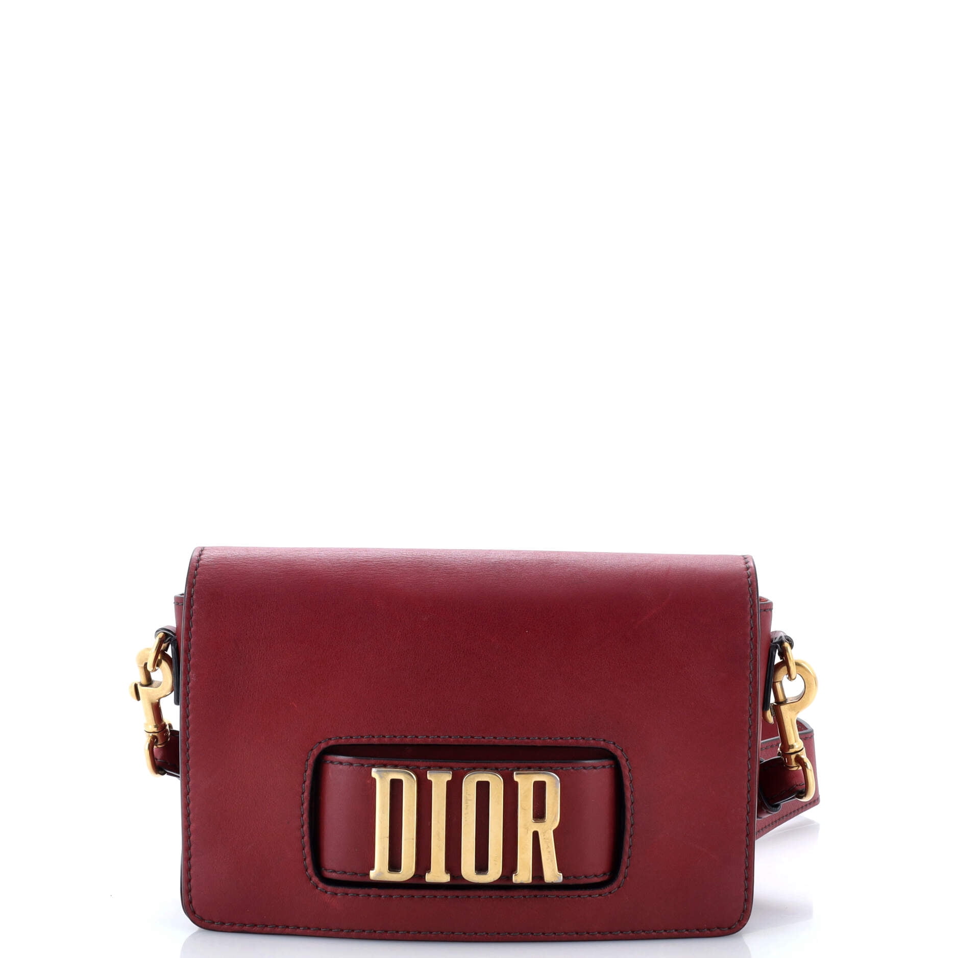 Pre-Owned Dio(r)evolution Flap Bag Leather Medium By Rebag - Walmart.com