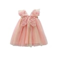 thumbnail image 4 of GYRATEDREAM Toddler Girl Mesh Tulle Dress Girls Butterfly Print Tutu Princess Dress Summer Party Wedding Dance Dress for 2-3Y, 4 of 6