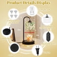 thumbnail image 6 of Candle Warmer Lamp with Timer Dimmer Seamless Eucalyptus palm fern different tree foliage natural branches Candle Lamp Warmer for Jar Candle with 4 Bulbs Gifts for Women House Warming Gifts, 6 of 8