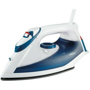 1200 Watt Blue Self Cleaning Steam Iron, with 3-way Auto Shut Off and Non Stick Soleplate
