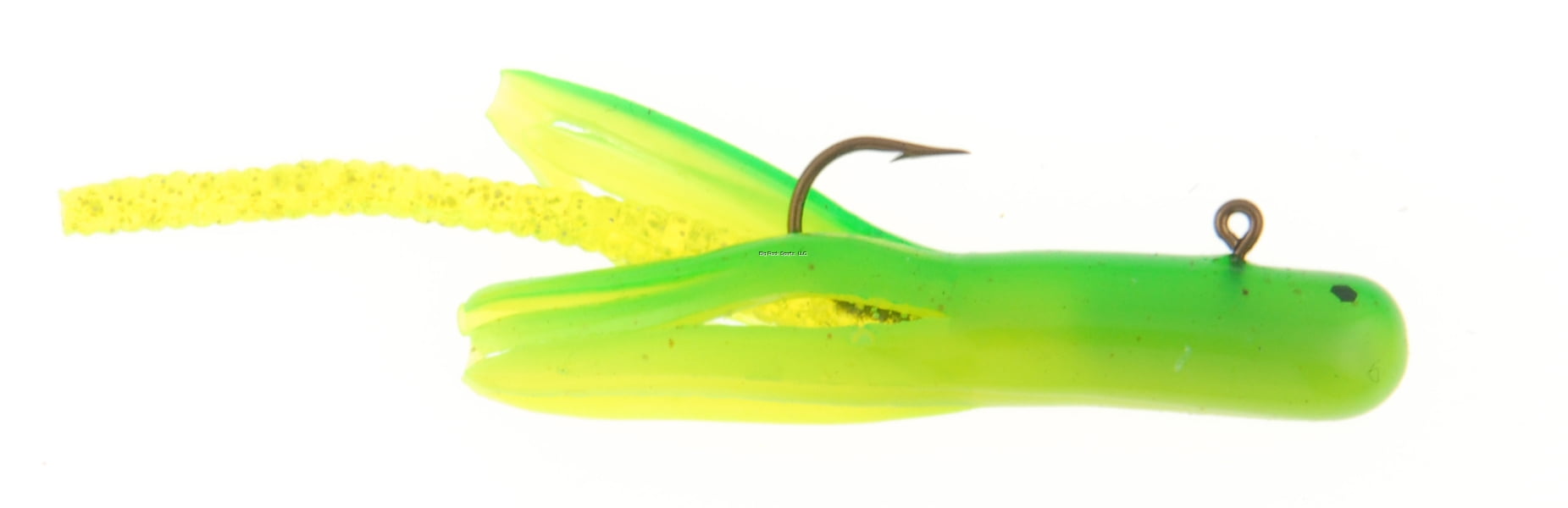 (2 pack) Berkley PowerBait Pre-Rigged Atomic Teasers Fishing Bait, Green Chartreuse