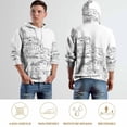 thumbnail image 5 of POBUDS Hoodie, Regular Fit Sporty Pullover Hooded Sweatshirt for Men Women Cinque Terre Italy Town XL, 5 of 6