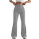thumbnail image 1 of Pantalones de yoga de cintura alta y talle alto para mujer - Pierna ancha, poliéster/spandex, tallas S-XXL, aptos para fitness/casual, secado rápido, alta elasticidad, 1 of 5