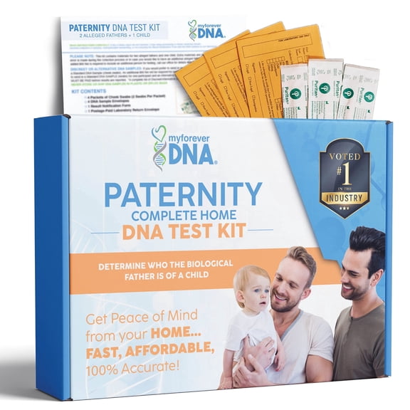 At-Home DNA Collection Kit for Paternity Testing - 2 Alleged Fathers & 1 Child -My Forever DNA