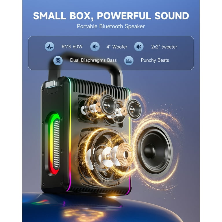 Moukey, Karaoke Machine for Kids Adult, Portable Bluetooth Party