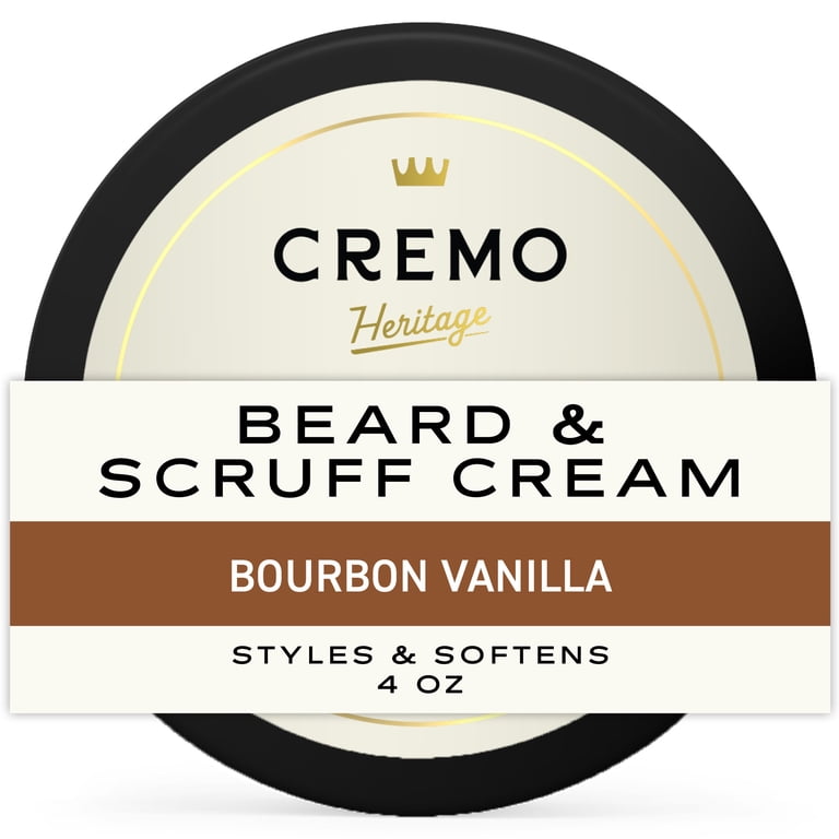 Cremo Beard & Scruff Cream, Bourbon Vanilla, 4 oz photo 1