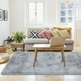 thumbnail image 5 of SHCKE Indoor Fluffy Area Rugs Ultra Soft Area Rug for Bedroom Home Decor Carpet Bedside Area Rug Non-Slip Rugs Washable Fuzzy Rugs Grey 6.56x10Ft, 5 of 6