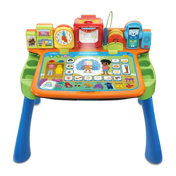 Vtech Get Ready For School Learning Desk With Projector And Stool Walmart Com