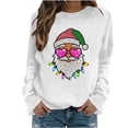 thumbnail image 2 of jehdhy Christmas Sweatshirts for Women Fashion Loose Casual Crewneck Long Sleeve Cute Pullover Fall Winter Graphic Tops, 2 of 6