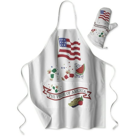 2-piece Americana Apron And Oven Mitt Se