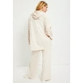 thumbnail image 2 of June + Vie Women's Plus Size Bell-Sleeve French Terry Sweatshirt, 2 of 4