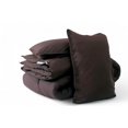 thumbnail image 1 of Pinook Home - 100% microfiber polyester 400 GSM Luxury Reversible Comforter Set, Deep Mahogany- 3Pcs, 1 of 3
