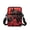 Black Horse Red Rose Decoration, variant on Cross Body Bags Hedgehog Autumn Leaves, Two Zippers Crossbody Purse for Travel, Stretch Polyester Portable Lightweight for Outdoor