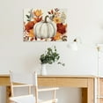 thumbnail image 5 of SUMAAFU Pumpkin Flowers Folk Art Wall Decor Canvas Prints Ready To Hang 16x12in, 5 of 6
